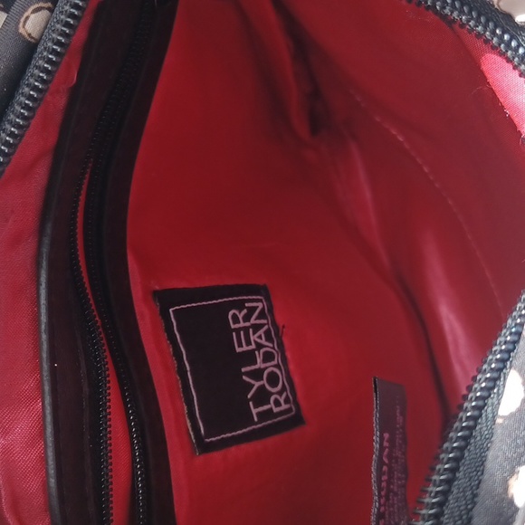 Tyler Rodan multi pocket polka-dot, fabric crossbody bag. - Picture 10 of 11